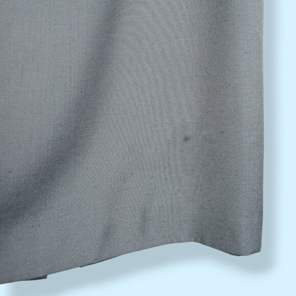 Vintage Talbots Blue Viscose Rayon Skirt - Picture 7 of 9